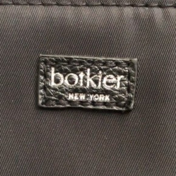 Botkier Nylon Black Polyester Lightweight Zip Tote Carry Bag 19"x12" - Picture 8 of 16